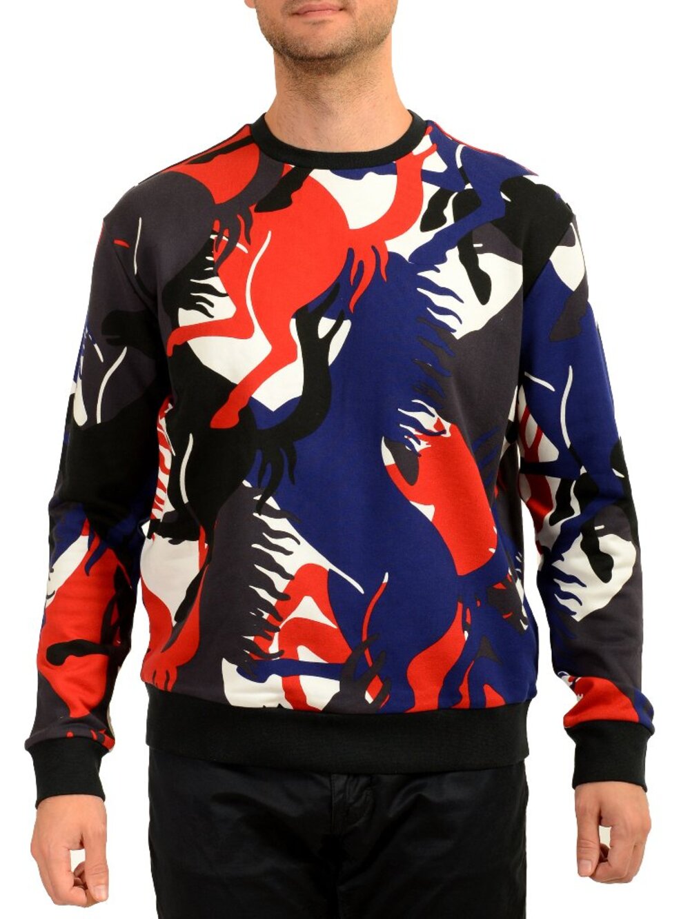 Scuderia Ferrari Fluid Camouflage Jersey Crewneck Sweater US XL IT 54